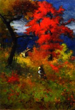 Autumn Landscape Artwork by Elliott Daingerfield
