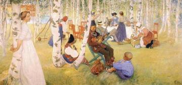 Breakfast In The Open Artwork by Carl Larsson