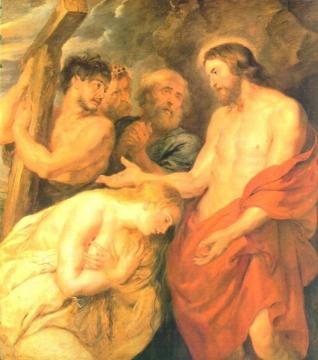 Christ and Mary Magdalene Artwork by Peter Paul Rubens