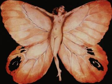 Butterfly Artwork by Louis Icart