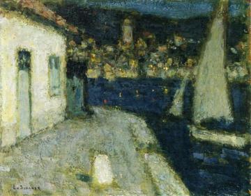 Boats, Saint-Jean-Cap-Ferrat Artwork by Henri Le Sidaner
