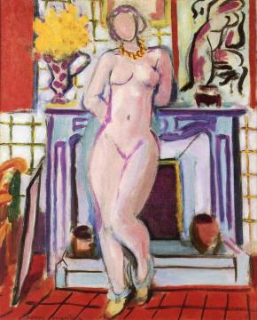 Nude Standing In Front Of The Fireplace Artwork by Henri Matisse
