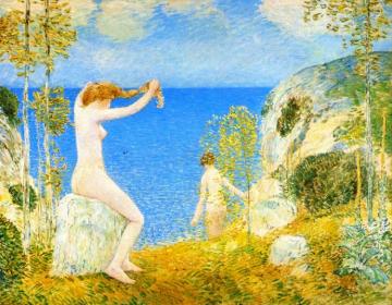 Nudes at the Cove Artwork by Frederick Childe Hassam