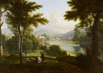 A View of Florence from the North Bank of the Arno Artwork by François-Xavier Fabre