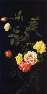 Still Life of Roses Artwork by George Cochran Lambdin
