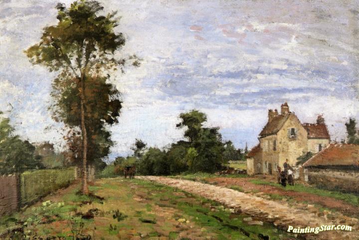 The House Of Monsieur Musy, Louveciennes Artwork by Camille Pissarro