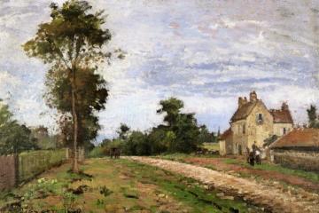 The House Of Monsieur Musy, Louveciennes Artwork by Camille Pissarro