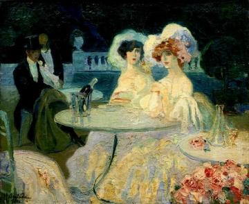Night Cafe Artwork by Hermen Anglada Camarasa