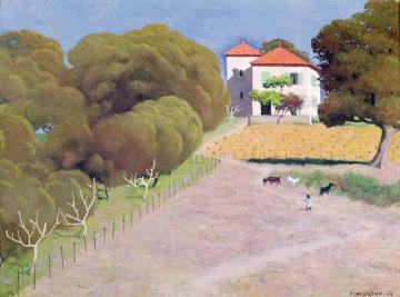 Landscape. The House With The Red Roof Artwork by Felix Vallotton