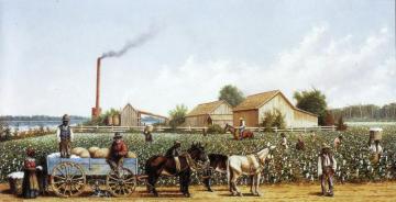 Plantation Wagon Scene Artwork by William Aiken Walker