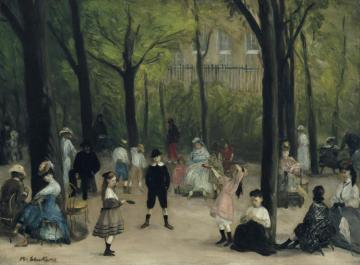In The Luxembourg Gardens Artwork by William James Glackens
