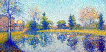 Au Bord du Lac Artwork by Achille Lauge