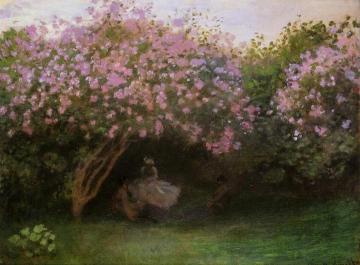 Lilacs, Grey Weather Artwork by Claude Oscar Monet