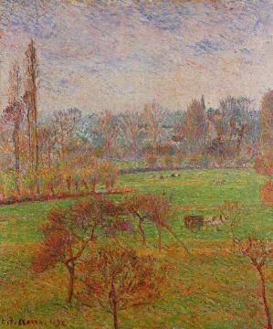Morning, Autumn, Eragny Artwork by Camille Pissarro