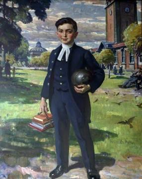 Portrait of a Boy from the Liverpool Blue Coat School Artwork by William Charles Penn