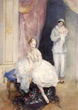 Before the Performance Artwork by Walter Ernest Webster