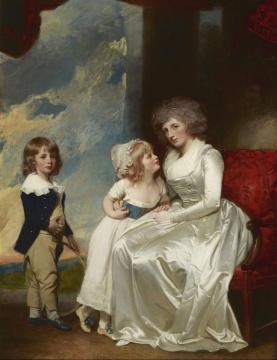 Henrietta, Countess Of Warwick, And Her Children Artwork by George Romney
