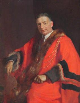 Councillor W. R. Womersley, Mayor Of Grimsby Artwork by Ernest Townsend