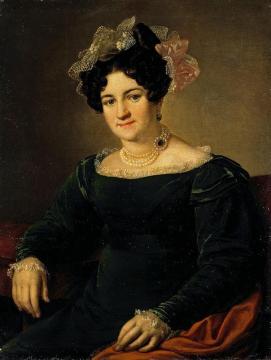 Portrait Of P.i. Sapozhnikova Artwork by Vasily Tropinin
