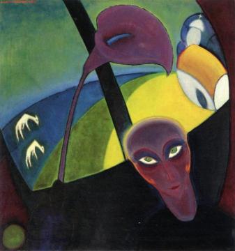 Ohne Titel (also Known As Mann Mit Calla) Artwork by Armand Buten