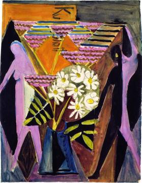 Flowers and Figures Artwork by Ernst Ludwig Kirchner