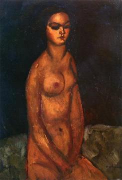 Seated Nude Artwork by Amedeo Modigliani