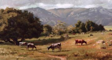 Cows Grazing Artwork by Thaddeus Welch