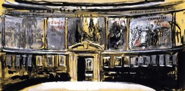 Design for the installation of the Artwork by Joaquin Sorolla y Bastida