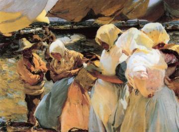 Valencian Fishwives Artwork by Joaquin Sorolla y Bastida
