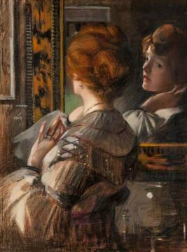 The Tortoiseshell Mirror Artwork by George Henry