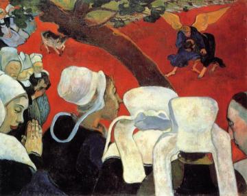 The Vision after the Sermon Artwork by Paul Gauguin