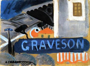 Graveson Railway Station Artwork by Auguste Chabaud