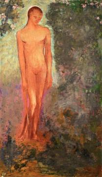 Red Man Artwork by Odilon Redon