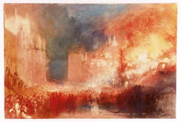 The Burning of the Houses of Parliament Artwork by Joseph Mallord William Turner