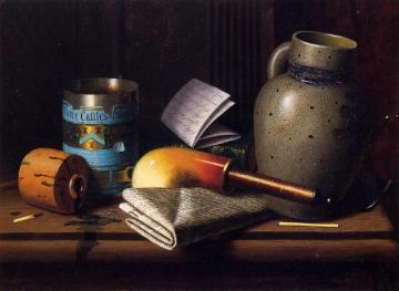 Still Life With Three Castles Tobacco Artwork by William Michael Harnett