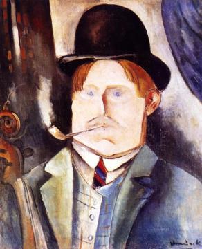 Self-portrait Artwork by Maurice De Vlaminck