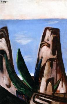 Seascape (Cote d'Azur) Artwork by Max Beckmann