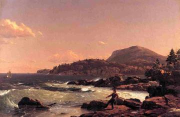 Newport Mountain, Mount Desert Artwork by Frederic Edwin Church