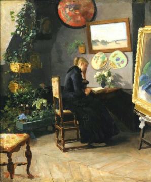 The Studio Interior Artwork by Kitty Kielland