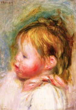 Portrait of a Child Artwork by Pierre Auguste Renoir