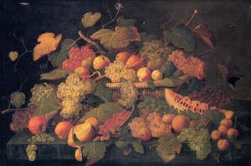 Still Life: An Abundance of Fruit Artwork by Severin Roesen