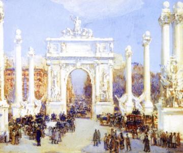 Dewey's Arch Artwork by Frederick Childe Hassam