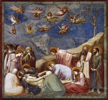 Scenes From The Life Of Christ: 20. Lamentation (the Mourning Of Christ) (cappella Scrovegni (arena Chapel), Padua) Artwork by Giotto di Bondone