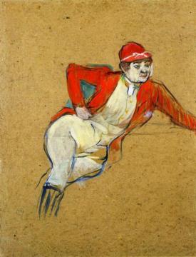 La Macarona In Riding Habit Artwork by Henri de Toulouse-Lautrec