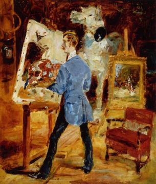 Princeteau In His Studio Artwork by Henri de Toulouse-Lautrec