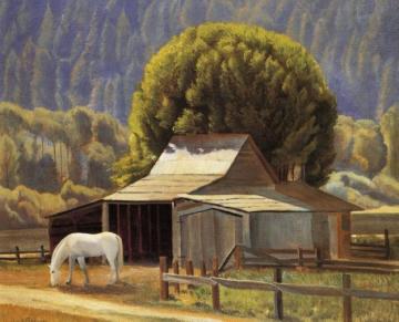 California Ranch Scene Artwork by Edward Bruce