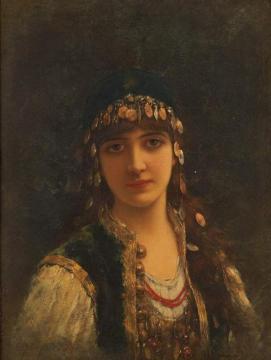 Gypsy Girl Artwork by Emile Eisman-Semenowsky