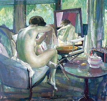 Summer Bather Artwork by Richard Edward Miller