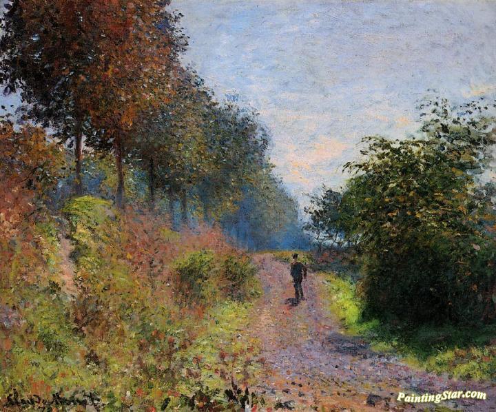The Sheltered Path Artwork by Claude Oscar Monet