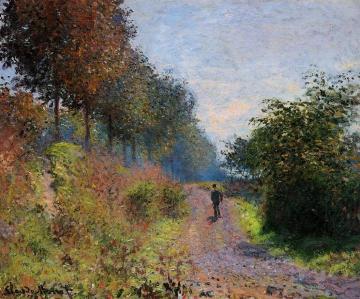 The Sheltered Path Artwork by Claude Oscar Monet